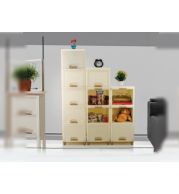 Cabinet Drawer Pull Out Organizer - Smooth Glide Rails Plastic Baskets for Kitchen Bathroom Modular Storage, Space Saving Under Sink Pantry Shelf, Durable Home Furniture Accessory UAE Bulk Pack 